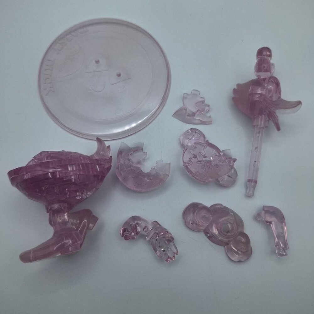Disney Daisy Duck Crystal‎ Puzzle 3D Stacking Pink Replacement Pieces Incomplete